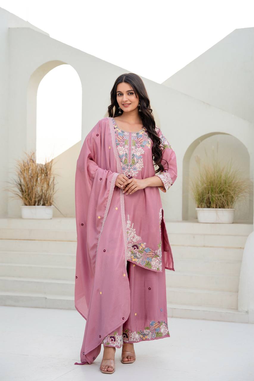 Ready-Made Kurti With Sarara And Dupatta