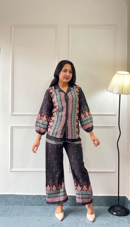Printed  Co-Ord Set – Luxury Cotton S