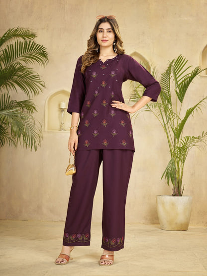 Aavya Embroidered Co-Ord Set