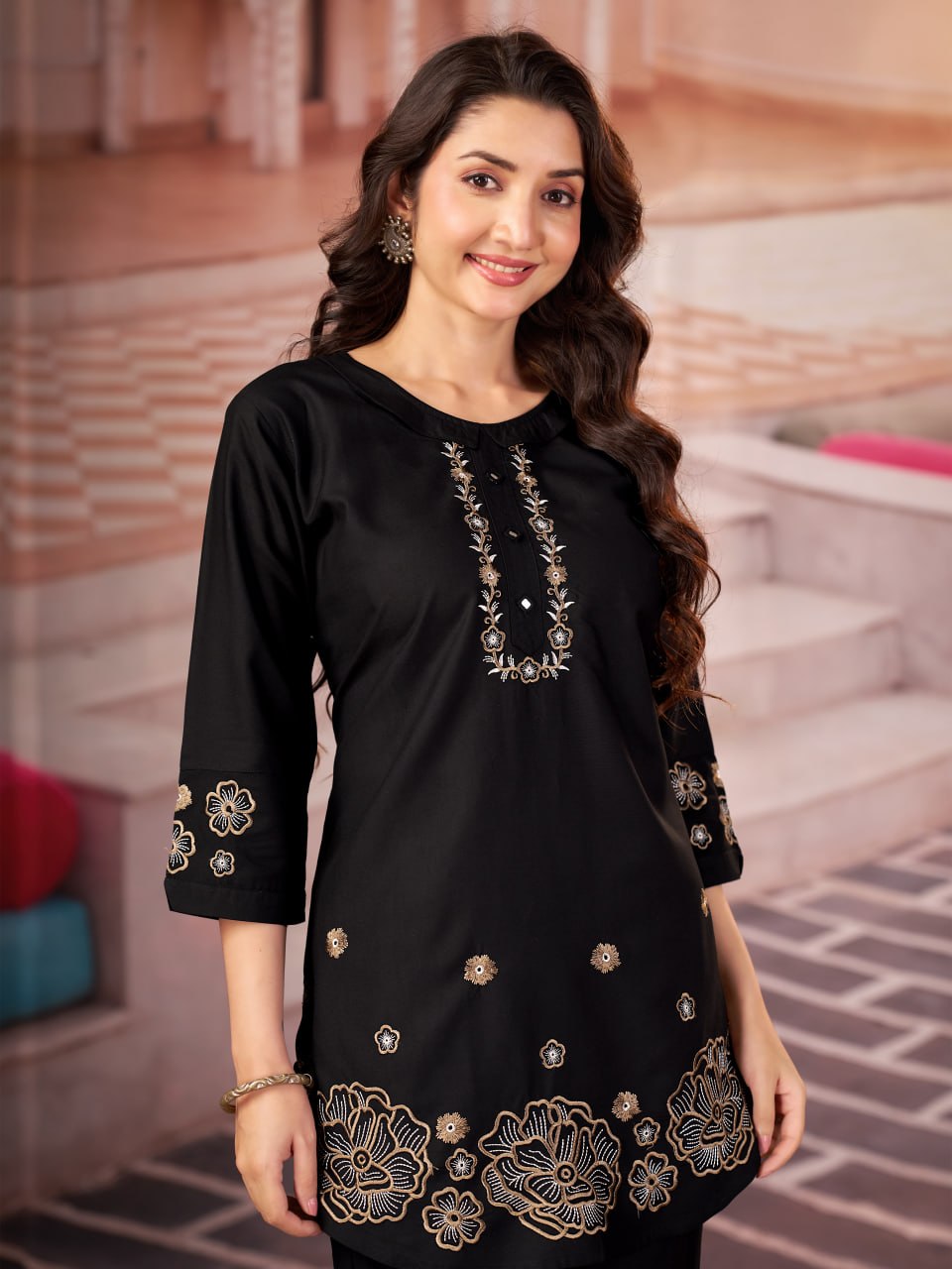 Aarohi Women's Floral Embroidered Co-Ord Set