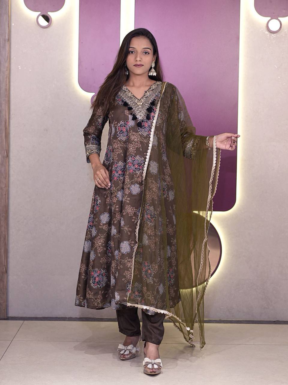 💫 PREMIUM anarkali SALWAR SUIT digital print sets with dupatta👗