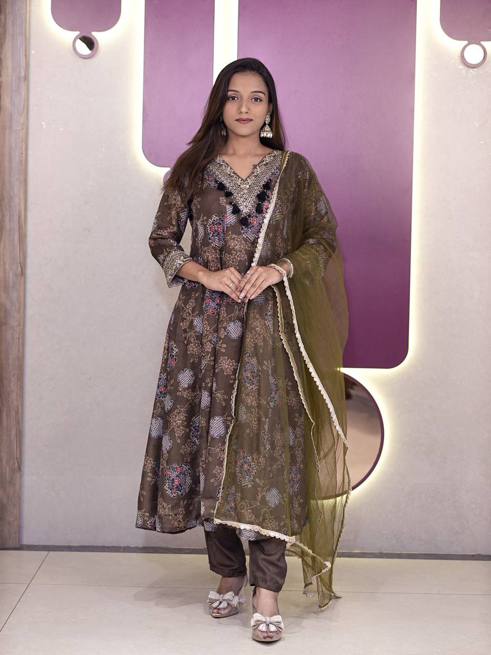 💫 PREMIUM anarkali SALWAR SUIT digital print sets with dupatta👗