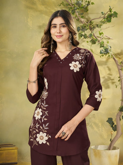 Eva Embroidered Co-Ord Set