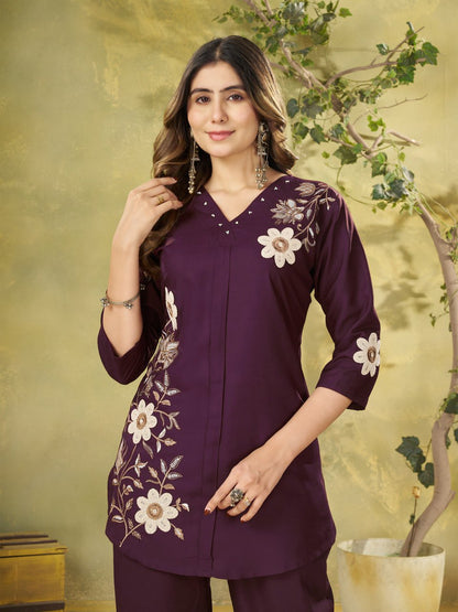 Eva Embroidered Co-Ord Set