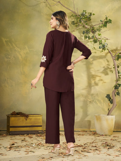 Eva Embroidered Co-Ord Set