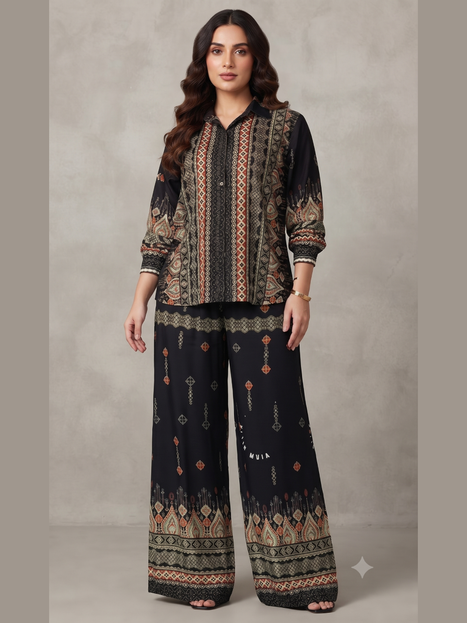 Chic Daily-Wear Graphic Co-ord Set