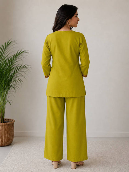 Office Wear Embroidered Co-Ord Set for Women