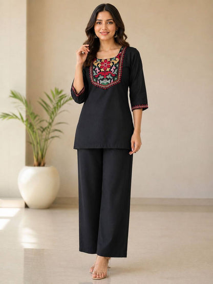 Women's Embroidered Co-Ord Set