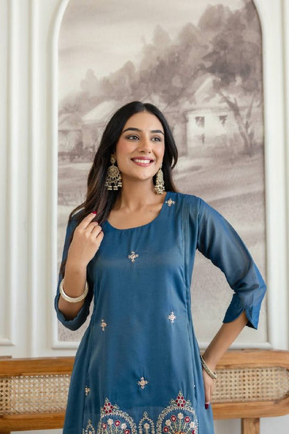 Designer Fancy Kurti and Pant Set