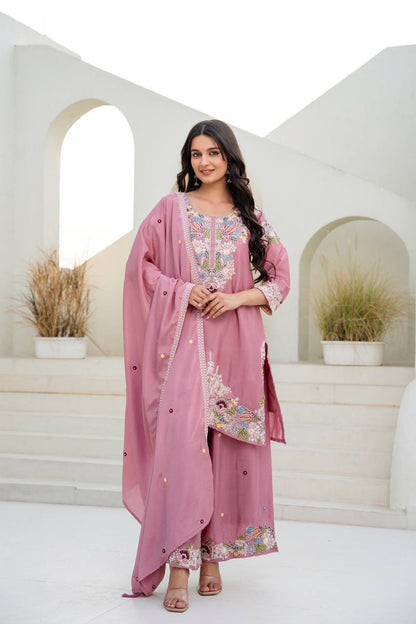 Ready-Made Kurti With Sarara And Dupatta