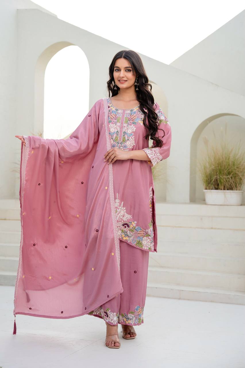 Ready-Made Kurti With Sarara And Dupatta