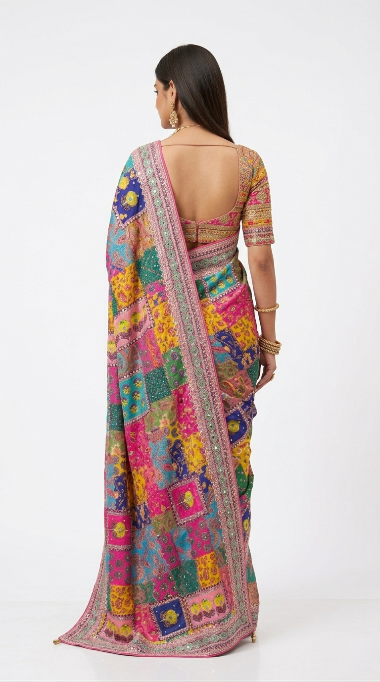 Saree with Designer Border – Soft Festive Party Wear Ethnic Saree for Women (pink)