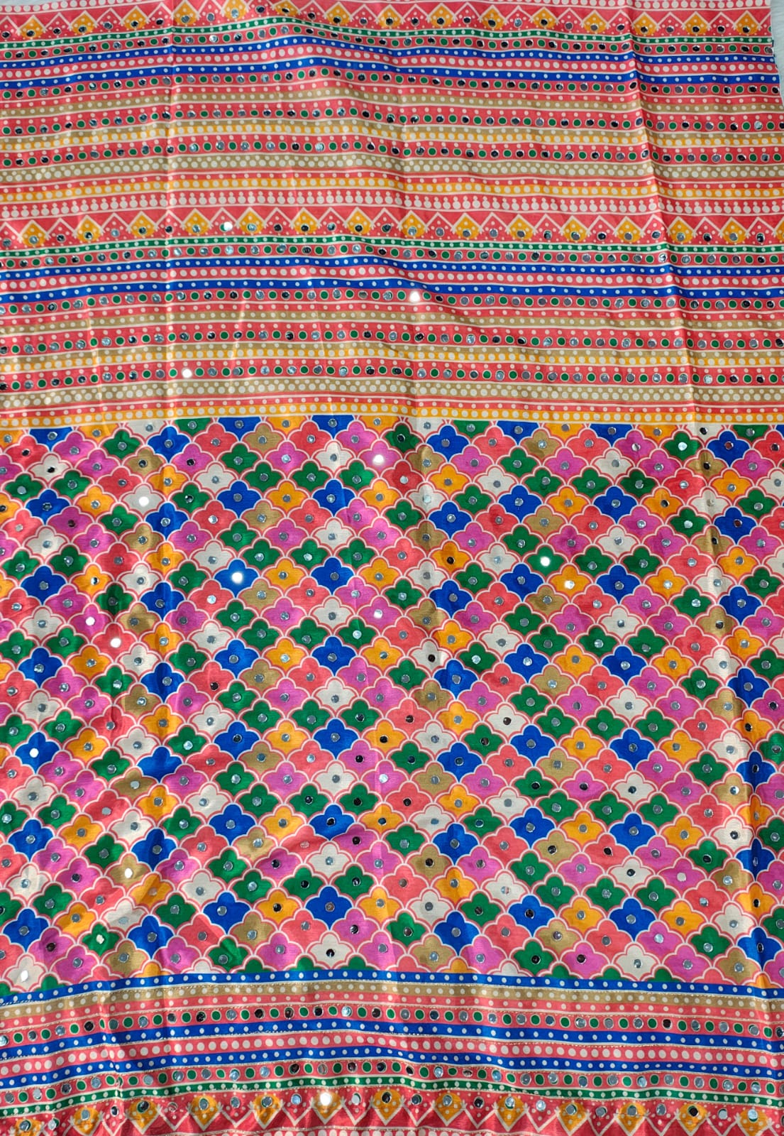 Designer Printed Silk Saree with Blouse | Festive & Wedding Wear