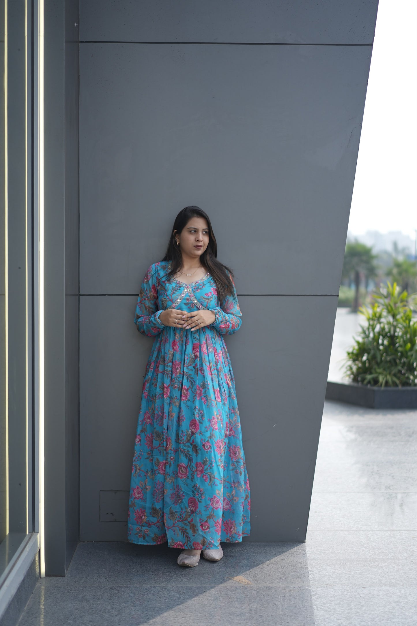 Women's Heavy Embroidered Kurta Palazzo Set for Festival & Party Wear