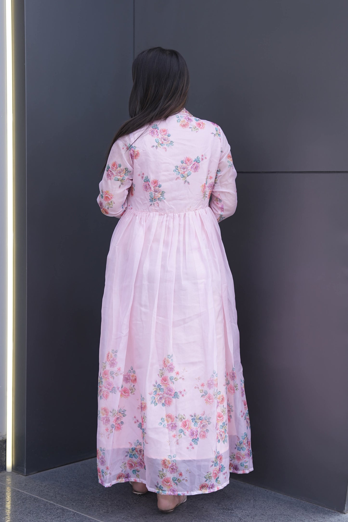 Luxury Ethnic Wear Light Pink Kurta Palazzo Set with Designer Dupatta