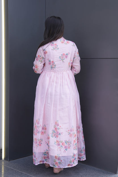Luxury Ethnic Wear Light Pink Kurta Palazzo Set with Designer Dupatta