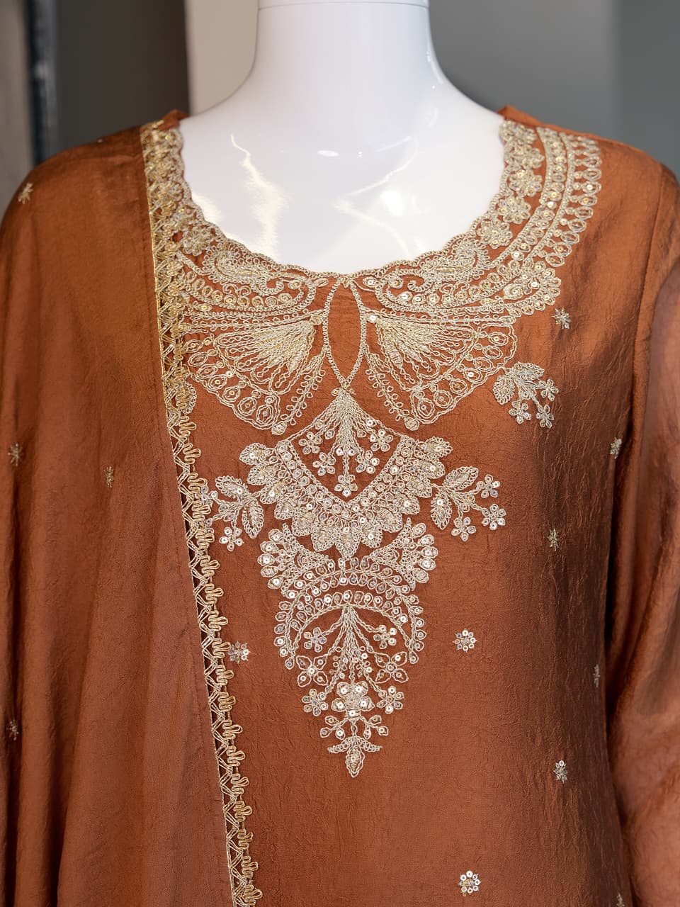 Women's Purple Embroidered Kurta Palazzo Set with Dupatta | Party Wear Ethnic Suit