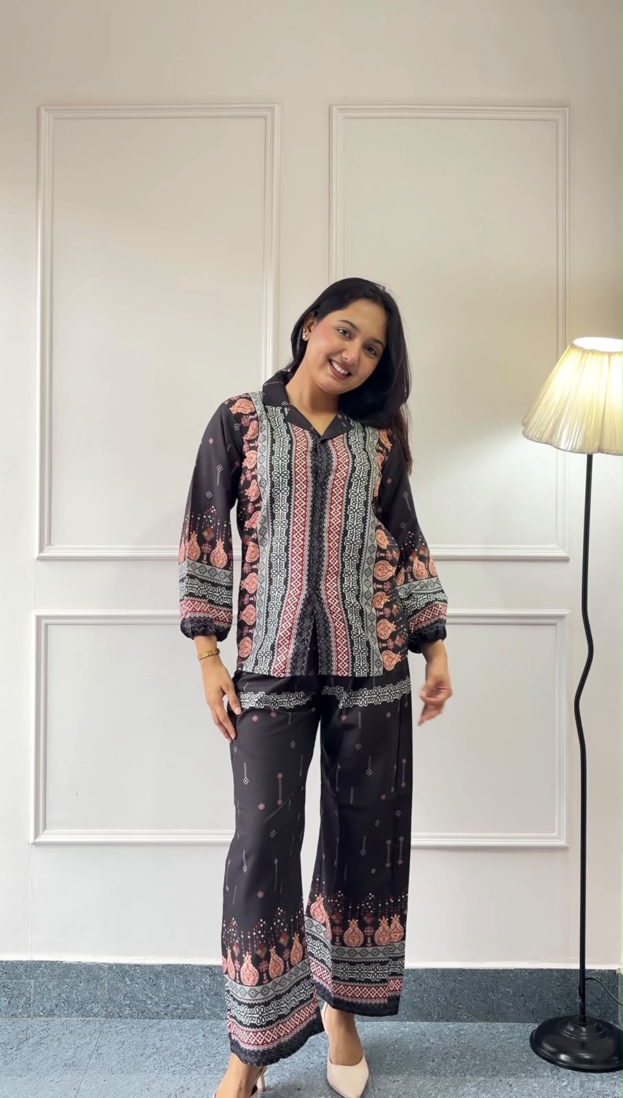 Printed  Co-Ord Set – Luxury Cotton S