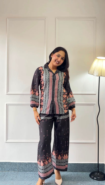 Printed  Co-Ord Set – Luxury Cotton S