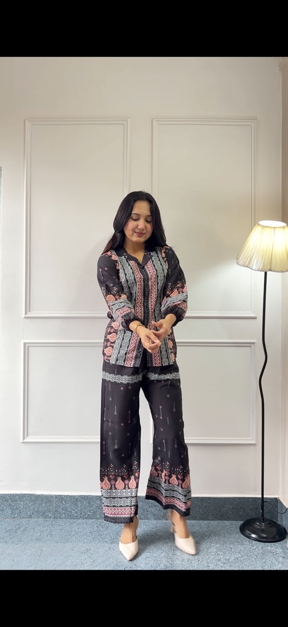 Printed  Co-Ord Set – Luxury Cotton S