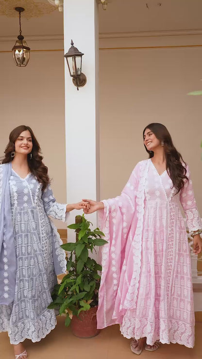 Embroidered Kurti Pant Dupatta Collection