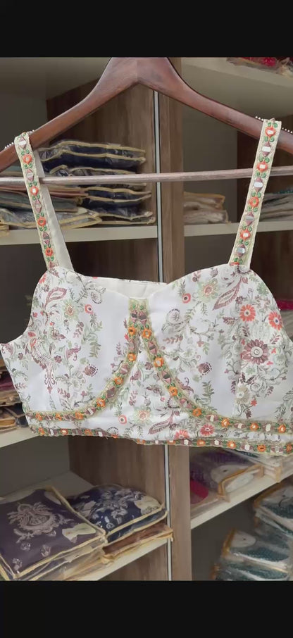 Premium Floral Printed Indo-Western Cape Set with Palazzo for Women