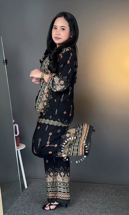 Stylish Co-Ord Set for Women | Women Floral Printed Kurta Palazzo Set